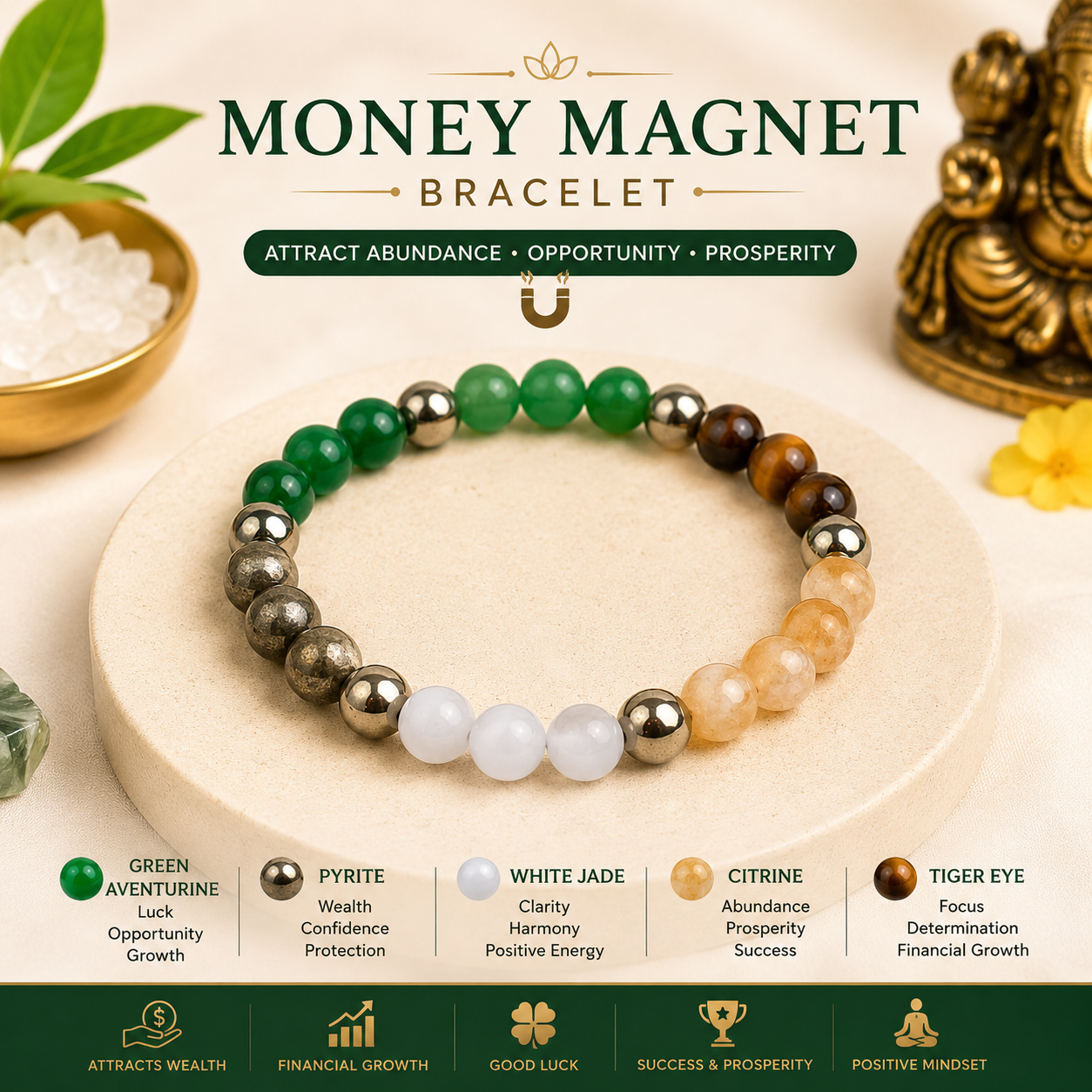 Money Magnet Crystal Bracelet Money Magnet Crystal Bracelet