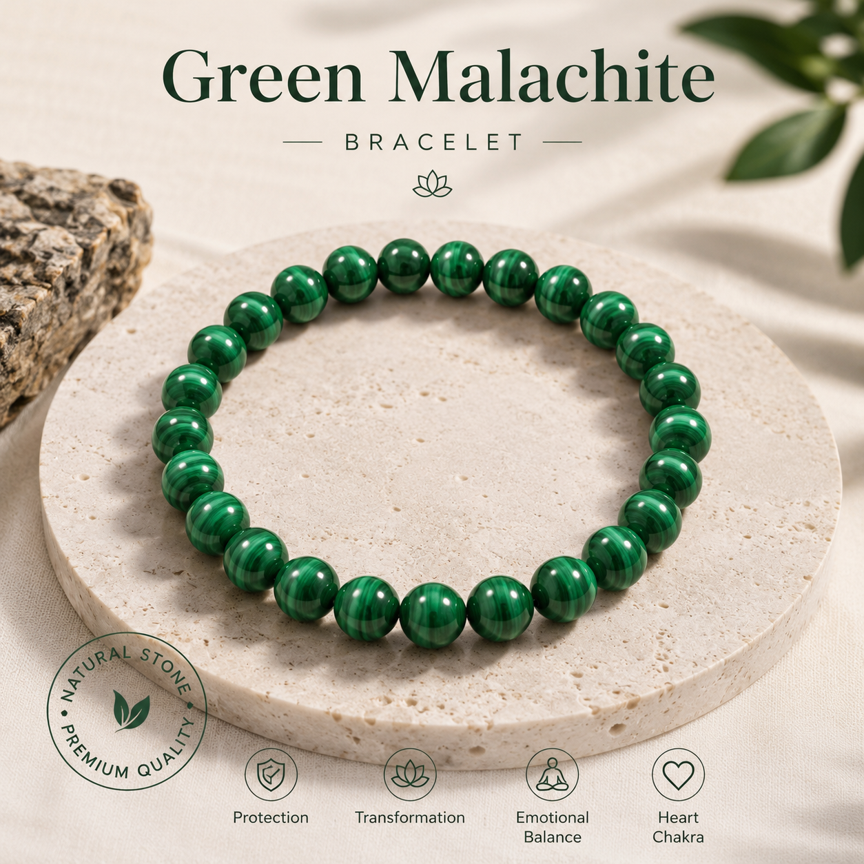 Natural Green Malachite Crystal Natural Green Malachite Crystal