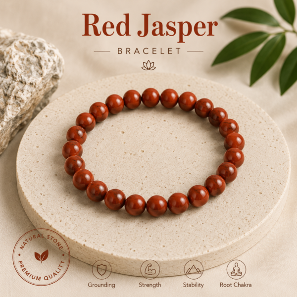Natural Red Jasper Bracelet